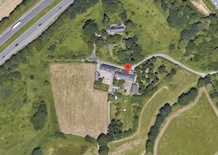 Vue satellite de la ferme de Quincé